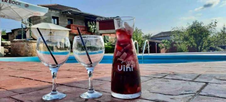 Alojamiento Entero Con Piscina Y Jardin. Ourense Luaran gambar